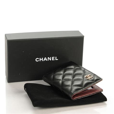 chanel lambskin card holder|genuine chanel wallet.